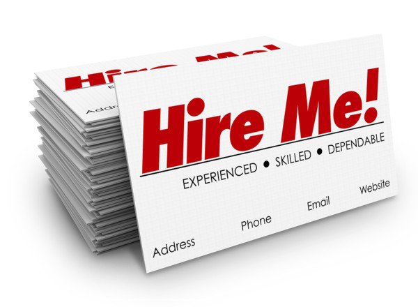 Hire Me Card