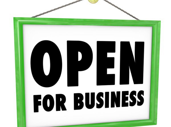 Open for Business Sign
