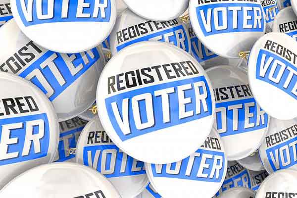 Registered Voter buttons