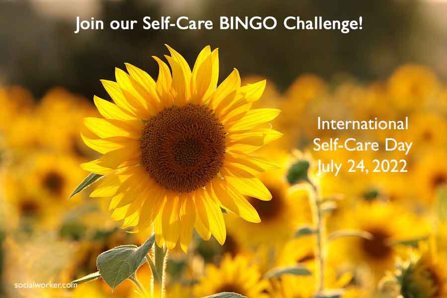 Self-Care Can Be Fun, Seriously! Join Us for the Self-Care BINGO Challenge  for International Self-Care Day July 24 