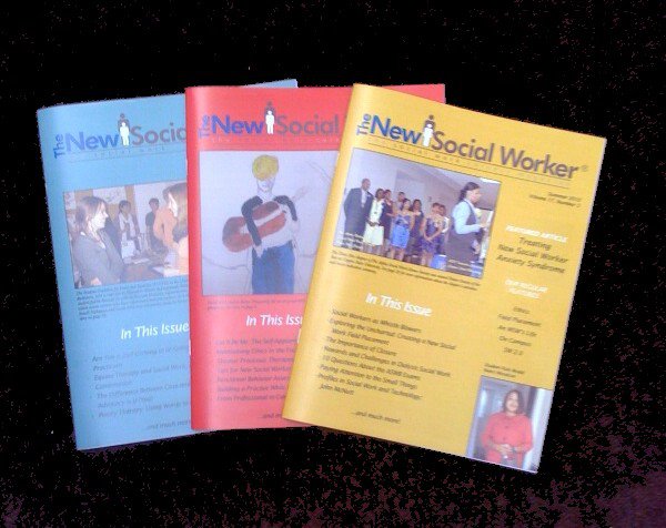 The New Social Worker Print Covers